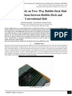 A Tentative Study On Two - Way Bubble Deck Slab and Comparison Between Bubble-Deck and Conventional Slab