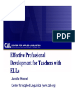 Effective Professional Development For Teachers With Ells Effective Professional Development For Teachers With Ells