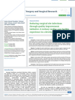 Reducing surgical site infections through quality improvement initiative