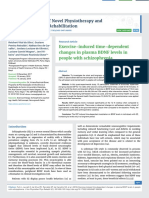 Exercise-induced time-dependent changes in plasma BDNF levels in people with schizophrenia