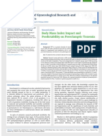 Body Mass Index Impact and Predictability on Preeclamptic Toxemia