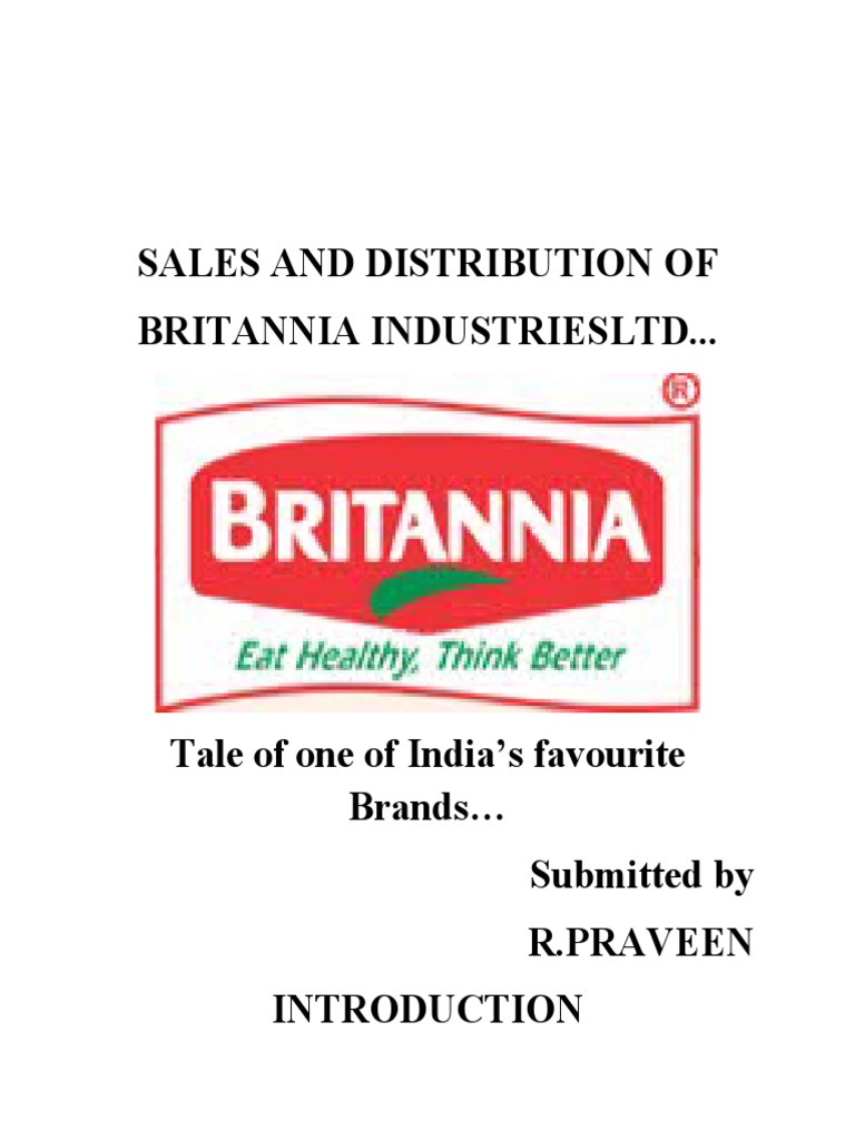 Sales and Distribution of Britannia Industriesltd.. PDF Sales