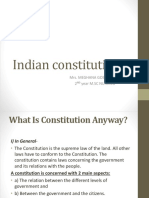 Indian Constitution: Mrs. Meghana Goswami 2 Year M.SC Nursing