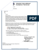 Surat Undangan Rekrutmen Tes Seleksi Karyawan PT - Jakarta International Container Terminal (JICT) SRBY