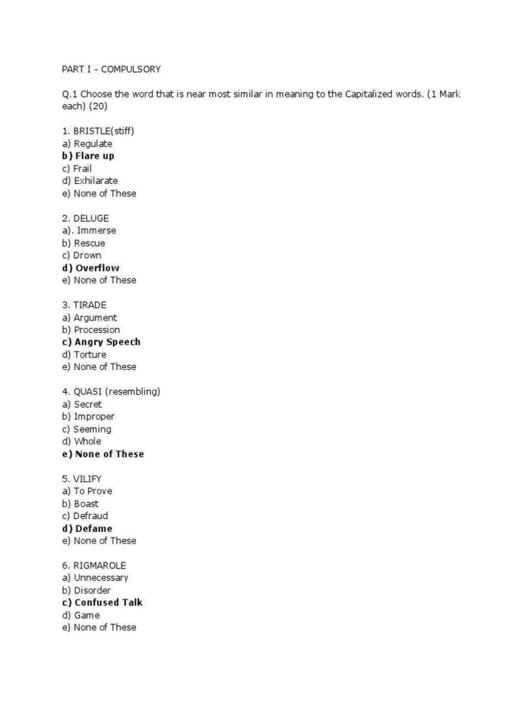 Solved English P & C | PDF | Language Arts & Discipline | Foreign ...