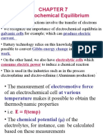 Electrochemical Equilibrium: Galvanic Cells Produce Electric Current. Gibbs Energy Change Work