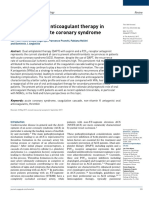 The Role of Oral Anticoagulant Therapy in Patients With Acute Coronary Syndrome