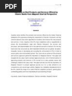 Download Appraisal on End Products and Services Offered by Islamic Banks from Maqasid Shariah Perspective by Ezry Fahmy SN38824789 doc pdf