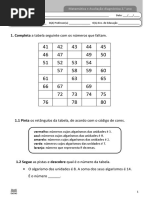3º ano - Matemática - Diagnóstico