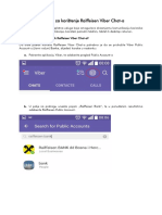 Uputstvo Za Raiffeisen Viber Chat PDF