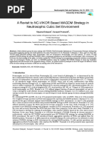 A Revisit to NC-VIKOR Based MAGDM Strategy in Neutrosophic Cubic Set Environment