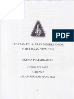 Skema Jawapan Percubaan STPM 2010 Geo2 Johor