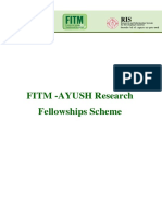 FITM -AYUSH Research Fellowships Scheme