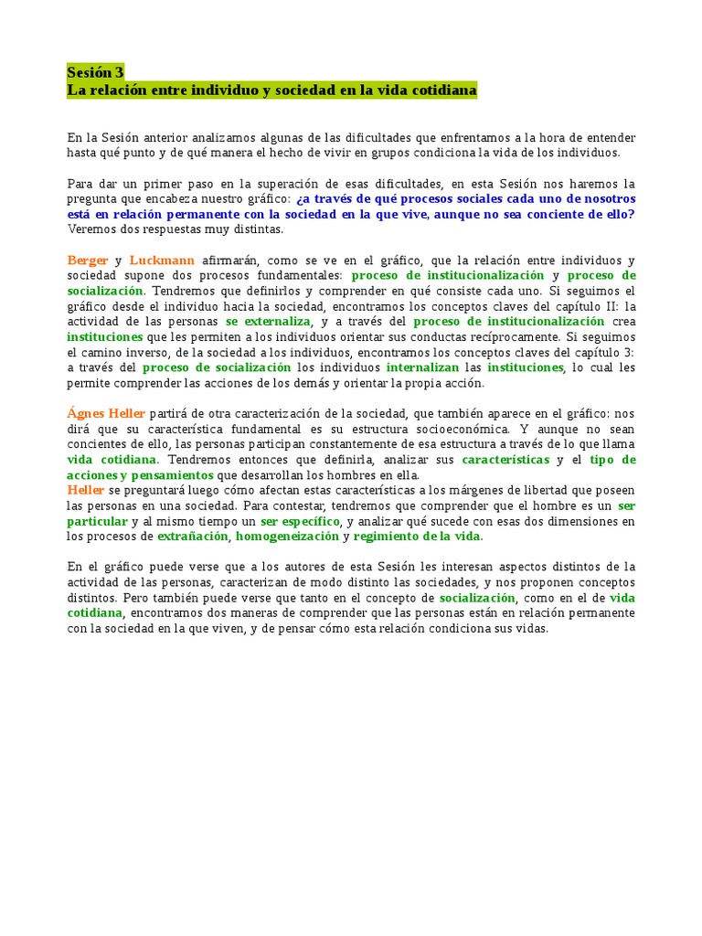 Relación entre Individuo y Sociedad | PDF | Sociedad | Aparición