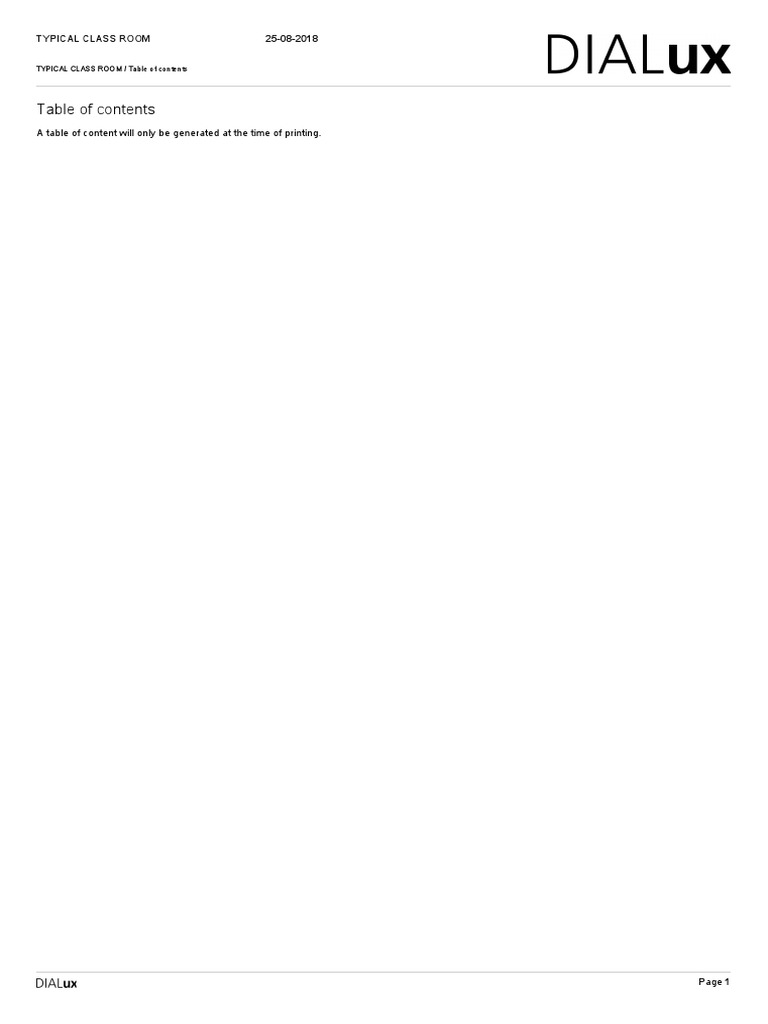 TYPICAL CLASS ROOM / Table of Contents | PDF