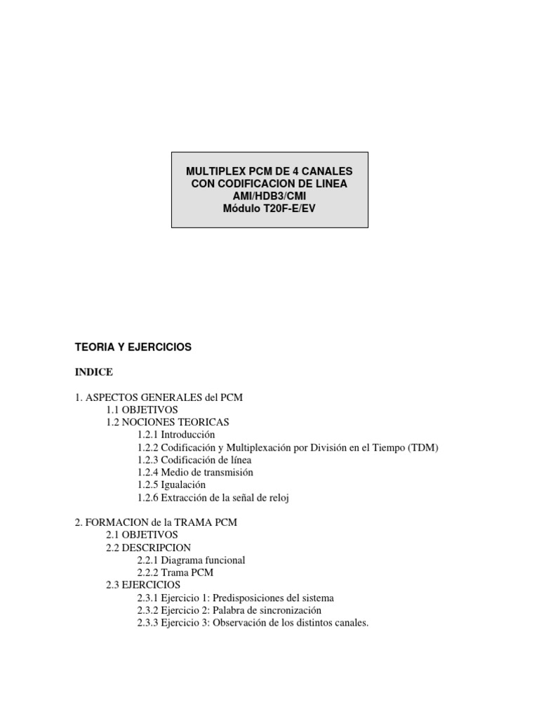 Pract 2 Multilpex - PCM PDF | PDF | Muestreo (procesamiento de señal ...