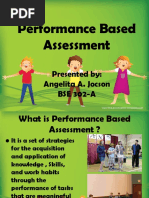 Performance Based Assessment 