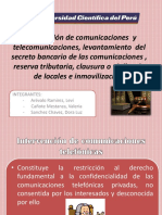 Procesal Penal Intervencion de Comunicaciones y Telecomunicaciones