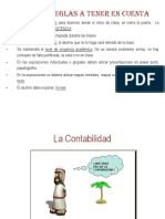 Algunas Reglas para Contabilidad Clase