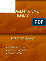 Argumentative Essay