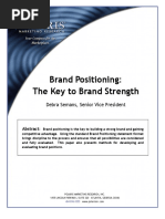 Brand Positioning: The Key To Brand Strength: Debra Semans, Senior Vice President