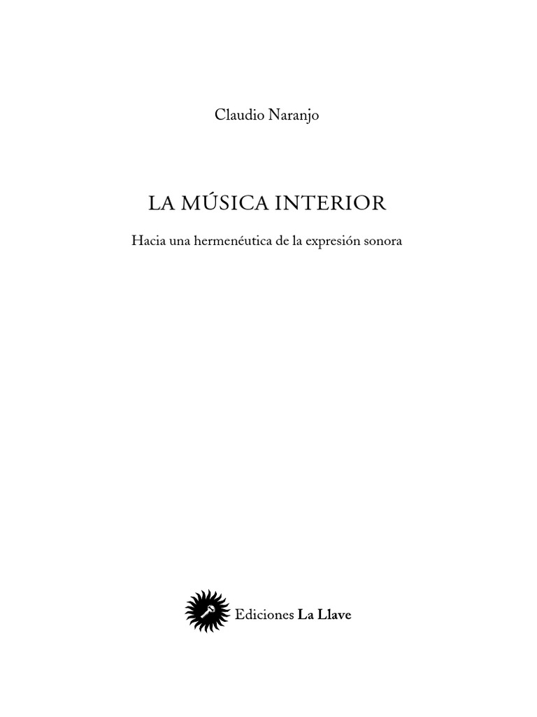 Descubrir 10+ imagen la musica interior claudio naranjo pdf