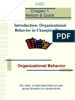 Nelson & Quick: Introduction: Organizational Behavior in Changing Times
