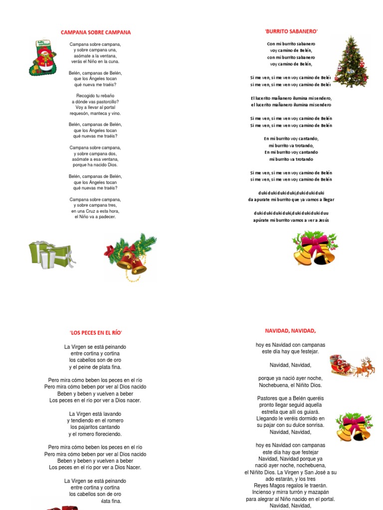 Villancicos Navideños para Niños | PDF | Nochebuena | Navidad