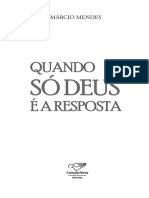 Livro Quando Só Deus É A Resposta (Nova Capa)