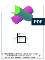 Universidad Nacional de Moquegua - Unam Superficies de Revolucion Ii 15 MELENDREZ, Roberto - 12 MAMANI, Victor