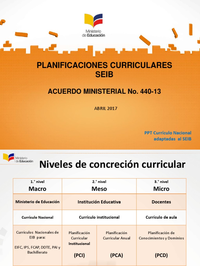Planificación Curricular SEIB 2025 | PDF | Plan de estudios | Evaluación