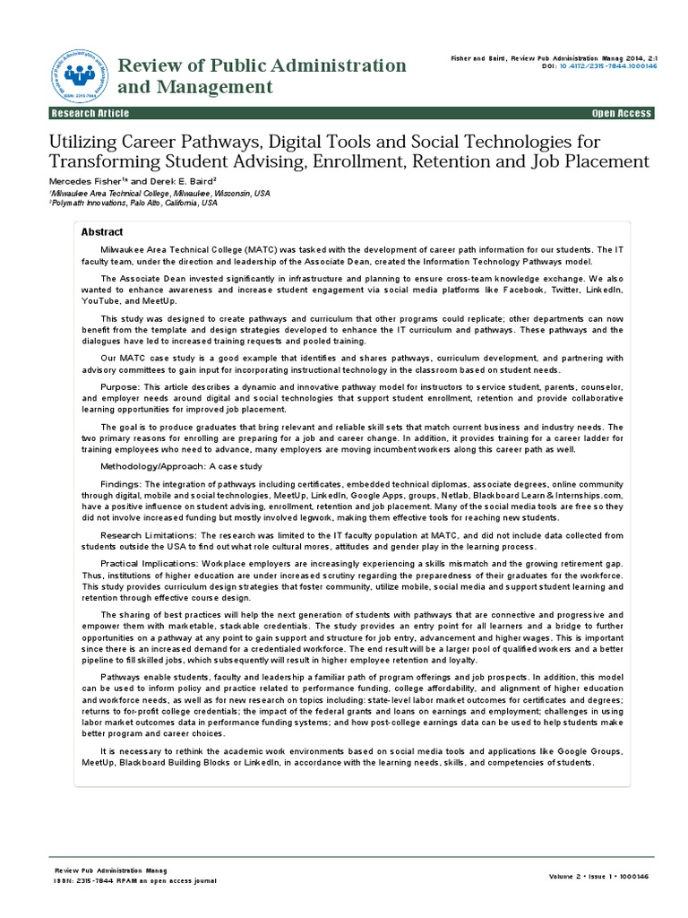Utilizing Career Pathways, Digital Tools and Social Technologies For ...