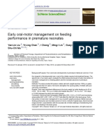 Early Oral-Motor Management On Feeding Performance in Premature Neonates