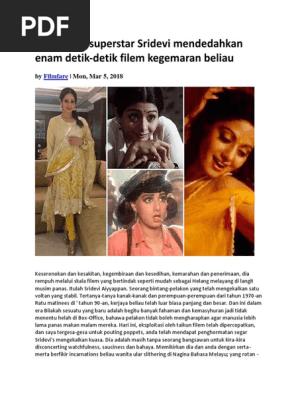 Bollywood Superstar Sridevi Mendedahkan Enam Detik Pdf