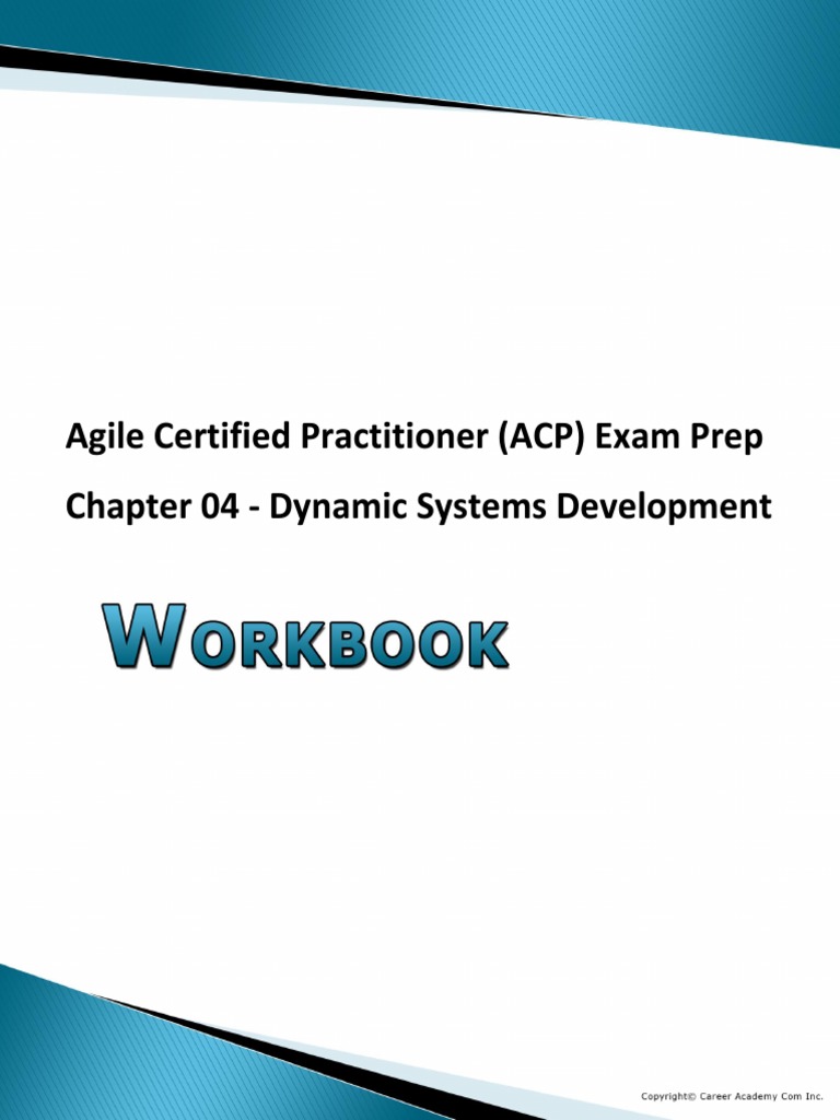 ACP Workbook | PDF | Scrum (Software Development) | Lean Manufacturing
