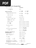 Math 30-1 Formula Sheet