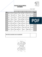 Fichas de Cálculo Mental 6