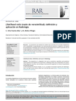 Likelihood Ratio (Razón de Verosimilitud) - Definición y Aplicación en Radiología