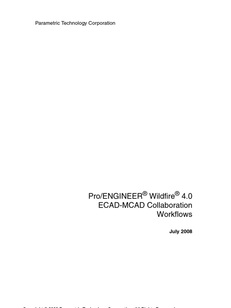 Pro Engineer Wildfire 4.0 ECAD-MCAD Collaboration | PDF | Electronic ...