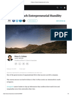 5 Ways to Reach Entrepreneurial Humility