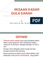 Pemeriksaan Kadar Gula Darah