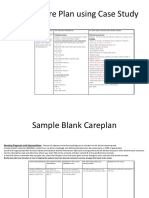 Sample Care Plan Using Case Study