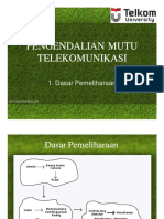 Pemeliharaan Produk Telekomunikasi