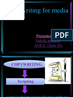 Copy Writing For Media: Presented by