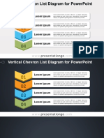 Vertical Chevron List Diagram For Powerpoint: Presentationgo