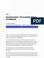 David Escobar: The Invisible Indians of California