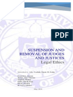 (REPORT) Suspension and Removal of Judges and Justices