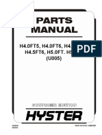 HYSTAR Forklift 5-Ton Parts Manual