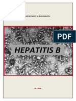 Hepatitis B: Department of Biochemistry