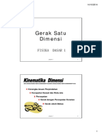 Materi 3 - Fisika Dasar (Gerak Satu Dimensi)